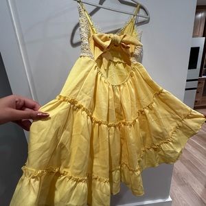 Vibrant yellow dress